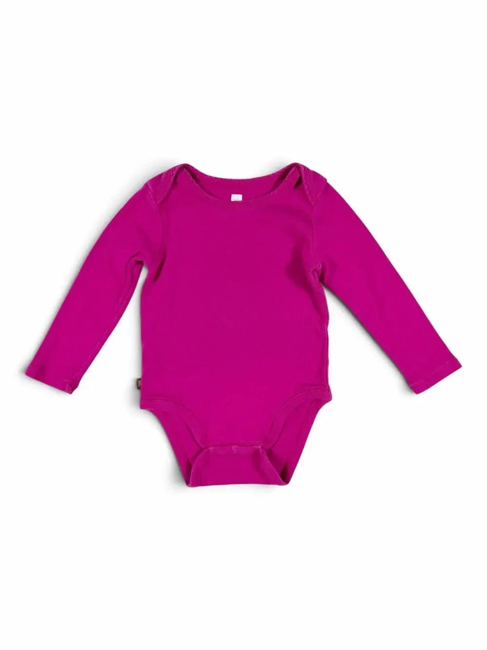 Tea Collection Long Sleeve Cotton Bodysuit Pink Size 12–18 Months